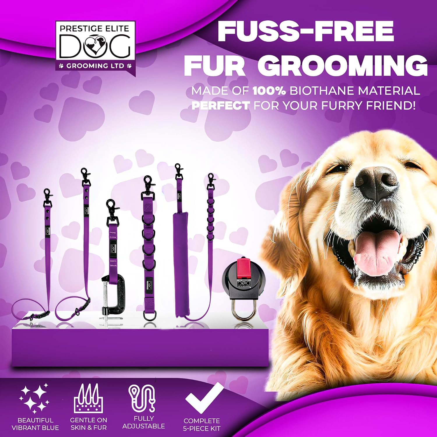 Purple Grooming Loops Set